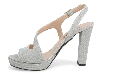 Melluso Donna Sandali Tessuto J616D-224858 Argento